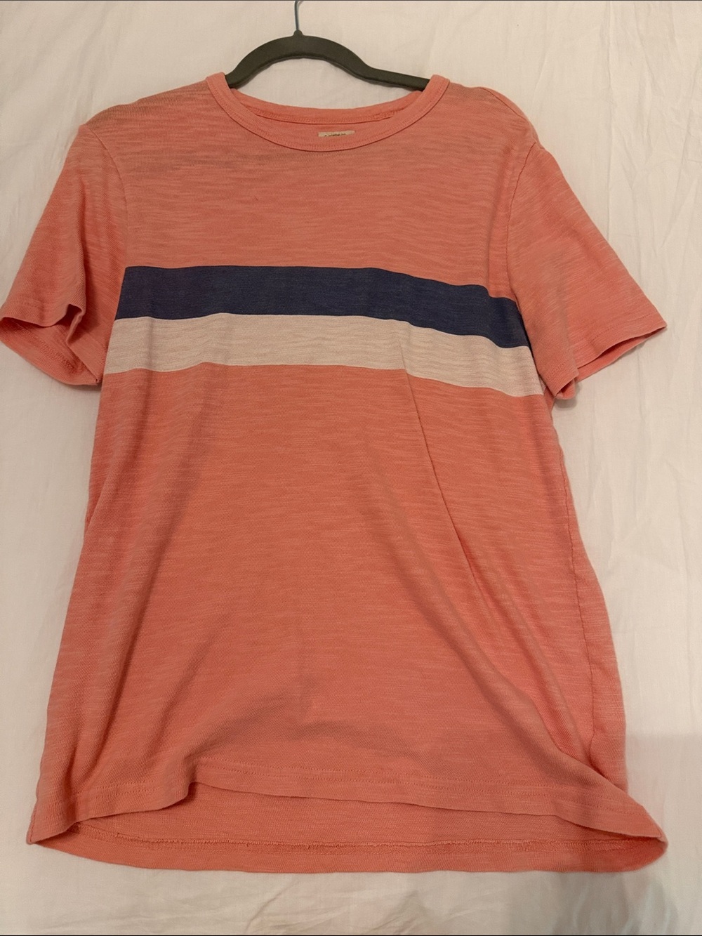 Faherty Men's pink Stripe Crewneck T-Shirt